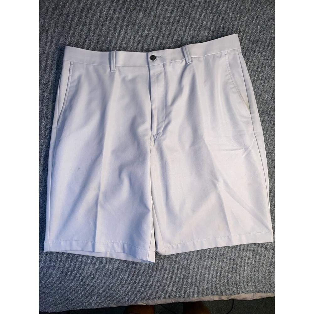 Callaway Bermuda Shorts Mens Size 36 Gray Slash Pockets Fitted Waist Mid Rise‎